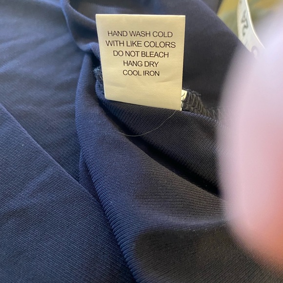 Jeweled Neckline Dark Navy Top New without tags - Picture 9 of 16